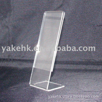 Acrylic L Shape Tabletop Sign Holder